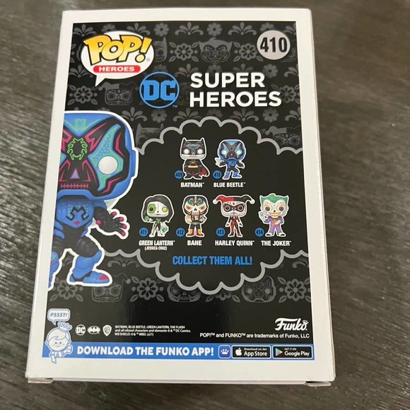 FUNKO POP! Dia de Los Blue Beetle • DC SUPER HEROES • BLUE BEETLE #410 - Picture 4 of 7
